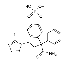 4-(2-methyl-1H-imidazol-1-yl)-2,2-diphenylbutanenitrile phosphenoperoxoic acid structure, CAS 893421-55-1