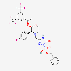 Fosaprepitant Benzyl Ester structure, CAS 889852-02-2