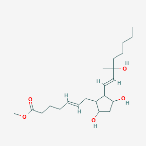 Prosta-5,13-dien-1-oic acid,9,11,15-trihydroxy-15-Methyl-,Methyl ester,(5Z,9R,11R,13E,15S)- structure, CAS 62776-96-9