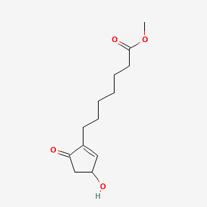 METHYL 7-[(3RS)-3-HYDROXY-5-OXOCYCLOPENT-1-ENYL]HEPTANOATE structure, CAS 40098-26-8