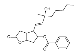 2H-Cyclopenta[b]furan-2-one, 5-(benzoyloxy)hexahydro-4-(3-hydroxy-3-Methyl-1-octenyl)-, [3aR-[3aa,4a(1E,3S*),5b,6aa]] structure, CAS 54142-12-0