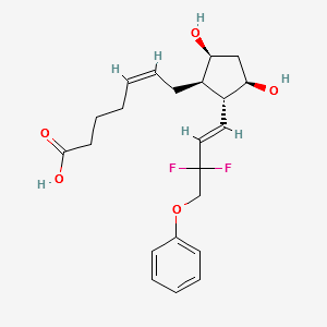 9ALPHA,11ALPHA-DIHYDROXY-15,15-DIFLUORO-16-PHENOXY-17,18,19,20-TETRANOR-PROSTA-5Z,13E-DIEN-1-OIC ACID structure, CAS 209860-88-8