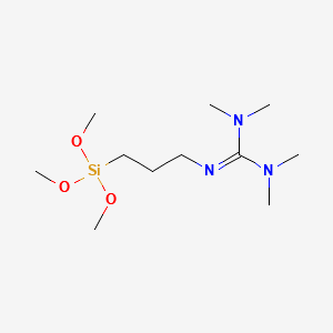 N,N,N',N'-tetramethyl-N''-[3-(trimethoxysilyl)propyl]guanidine structure, CAS 69709-01-9