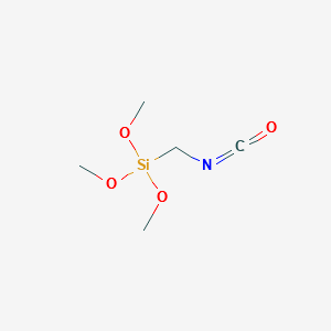 (Isocyanatomethyl)trimethoxysilane structure, CAS 78450-75-6
