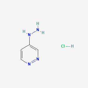 4-hydrazinylpyridazine hydrochloride structure, CAS 117044-03-8