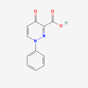 4-oxo-1-phenyl-1,4-dihydro-3-pyridazinecarboxylic acid structure, CAS 147920-37-4
