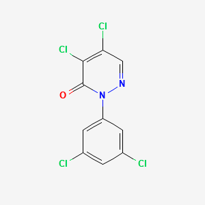 4,5-DICHLORO-2-(3,5-DICHLOROPHENYL)-2,3-DIHYDROPYRIDAZIN-3-ONE structure, CAS 86483-43-4