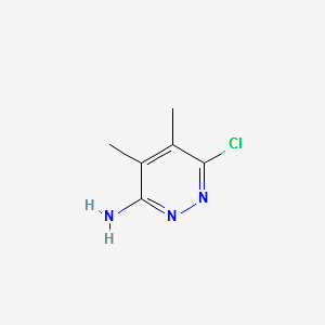3-AMINO-6-CHLORO-4,5-DIMETHYLPYRIDAZINE structure, CAS 76593-36-7