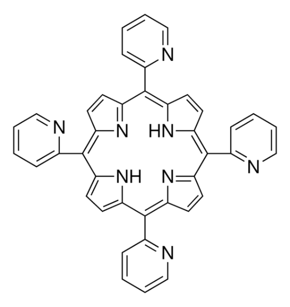 meso-Tetra (2-pyridyl) porphine structure, CAS 40904-90-3