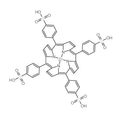 5,10,15,20-Tetrakis-(4-sulfonatophenyl)-porphine-Zn(II) / TPPS-Zn structure, CAS 56047-87-1