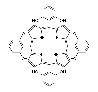 meso-Tetra(2,6-dihydroxyphenyl)porphyrin structure, CAS 124901-08-2