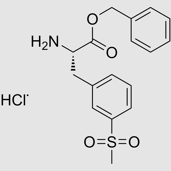 benzyl (S)-2-amino-3-(3-(methylsulfonyl)phenyl)propanoate structure, CAS 1194550-59-8