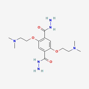 2,5-bis(2-(dimethylamino)ethoxy)terephthalohydrazide structure, CAS 2393958-52-4