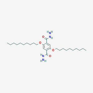 1,4-BENZENEDICARBOXYLIC ACID, 2,5-BIS(DECYLOXY)-, DIHYDRAZIDE structure, CAS 694472-71-4