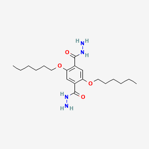 2,5-bis(hexyloxy)terephthalic dihydrazide structure, CAS 460732-38-1