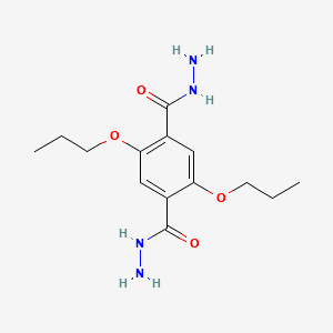 1, 4- Benzenedicarboxylic acid, 2, 5- dipropoxy- , 1, 4- dihydrazide structure, CAS 2143456-42-0