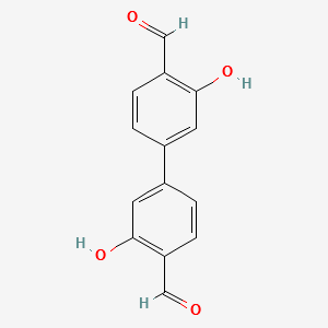 4,4'-Biphenyldicarboxaldehyde, 3,3'-dihydroxy- (8CI) structure, CAS 14969-32-5