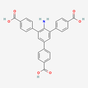 2'-amino-5'-(4-carboxyphenyl)-[1,1':3',1''-terphenyl]-4,4''-dicarboxylic acid structure, CAS 1414662-67-1