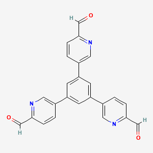 5,5',5''-(benzene-1,3,5-triyl)tripicolinaldehyde structure, CAS 1482413-54-6
