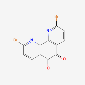 2,9-dibromo-1,10-phenanthroline-5,6-dione structure, CAS 943861-95-8