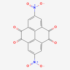 4,5,9,10-Pyrenetetrone, 2,7-dinitro- structure, CAS 2151811-65-1