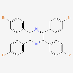 2-(4-bromophenyl)-3,5,6-triphenylpyrazine structure, CAS 52889-50-6