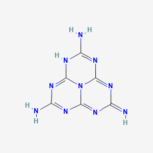 1,3,4,6,7,9,9b-Heptaazaphenalene-2,5,8-triamine structure, CAS 1502-47-2