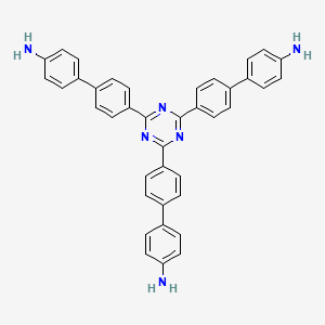 4',4''',4'''''-(1,3,5-triazine-2,4,6-triyl)tris(([1,1'-biphenyl]-4-amine)) structure, CAS 2130745-76-3