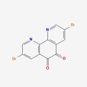 1,10-Phenanthroline-5,6-dione,3,8-dibromo structure, CAS 602331-25-9