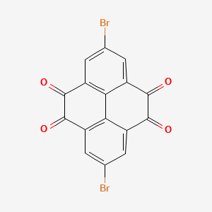 2,7-dibromopyrene-4,5,9,10-tetraone structure, CAS 1204649-68-2