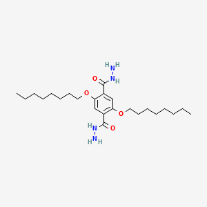 2,5-dioctyloxyterephthalic dihydrazide structure, CAS 215324-12-2