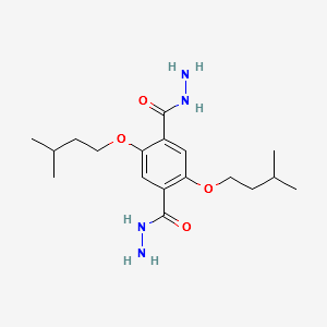 2,5-bis(isopentyloxy)terephthalohydrazide structure, CAS 2413366-66-0