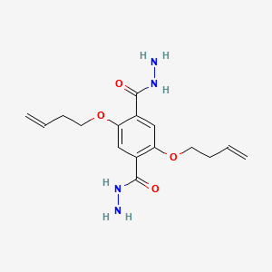 2,5-bis(but-3-en-1-yloxy)terephthalohydrazide structure, CAS 2517829-09-1