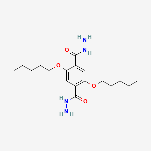 2,5-bis(pentyloxy)terephthalohydrazide structure, CAS 2450942-48-8