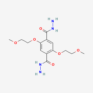 2,5-bis(2-methoxyethoxy)terephthalohydrazide structure, CAS 2408841-97-2