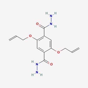 2,5-bis(allyloxy)terephthalohydrazide structure, CAS 2227151-69-6