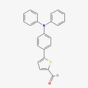 5-(4-(diphenylamino)phenyl)thiophene-2-carbaldehyde structure, CAS 291279-14-6