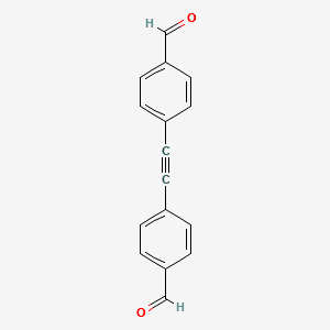 4-[2-(4-formylphenyl)ethynyl]benzaldehyde structure, CAS 84907-55-1