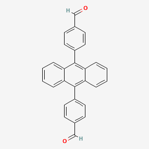 9,10-Bis(4-formylphenyl)anthracene structure, CAS 324750-99-4