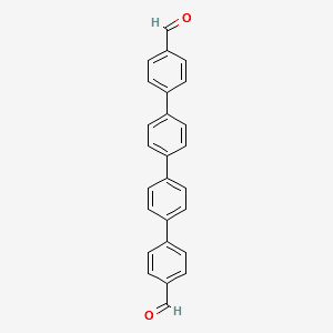 [1,1':4',1'':4'',1'''-QUATERPHENYL]-4,4'''-DICARBOXALDEHYDE structure, CAS 857412-06-7