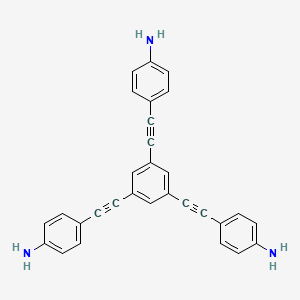 [Benzenamine, 4,4',4''-(1,3,5-benzenetriyltri-2,1-ethynediyl)tris-] structure, CAS 326002-91-9
