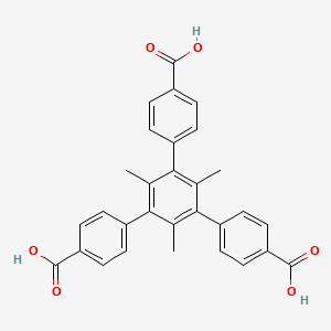 4,4',4''-(2,4,6-trimethylbenzene-1,3,5-triyl)tribenzoic acid structure, CAS 1246562-60-6