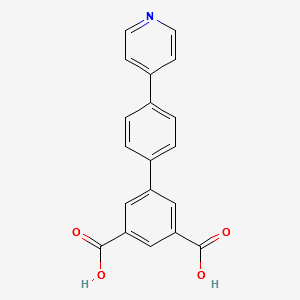 4'-(pyridin-4-yl)-[1,1'-biphenyl]-3,5-dicarboxylic acid structure, CAS 2022152-71-0