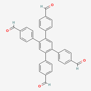 1,2,4,5-Tetrakis-(4-formylphenyl)benzene structure, CAS 883835-33-4