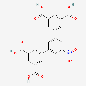 5'-nitro-[1,1':3',1''-terphenyl]-3,3'',5,5''-tetracarboxylic acid structure, CAS 2235382-00-8