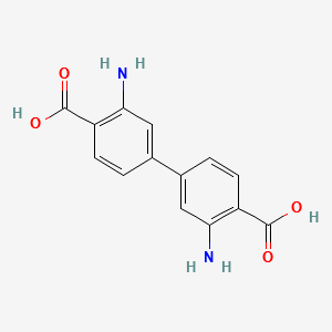 3,3'-diamino-4,4'-dicarboxylic acid-1,1'-Biphenyl structure, CAS 1799740-97-8