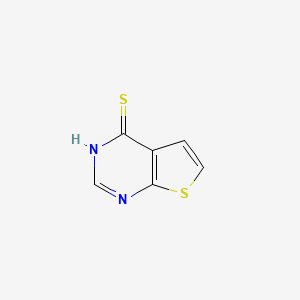 THIENO[2,3-D]PYRIMIDINE-4-THIOL structure, CAS 14080-55-8