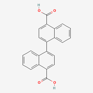 [1,1'-Binaphthalene]-4,4'-dicarboxylic acid structure, CAS 123524-53-8