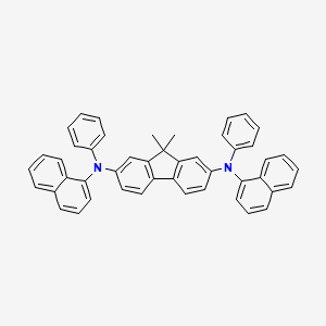 9,9-Dimethyl-2,7-bis[N-(1-naphthyl)-N-phenylamino]fluorene structure, CAS 222319-05-3