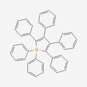 1,1,2,3,4,5-Hexaphenylsilole structure, CAS 752-28-3